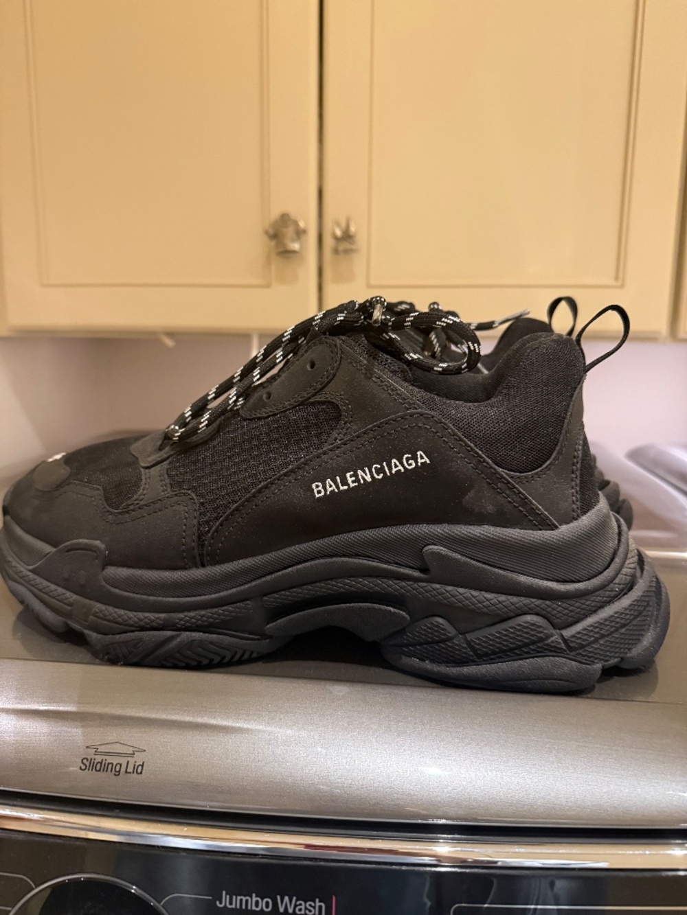 Balenciaga Triple S mens 45 black Designer Shoes - Picture 4 of 5
